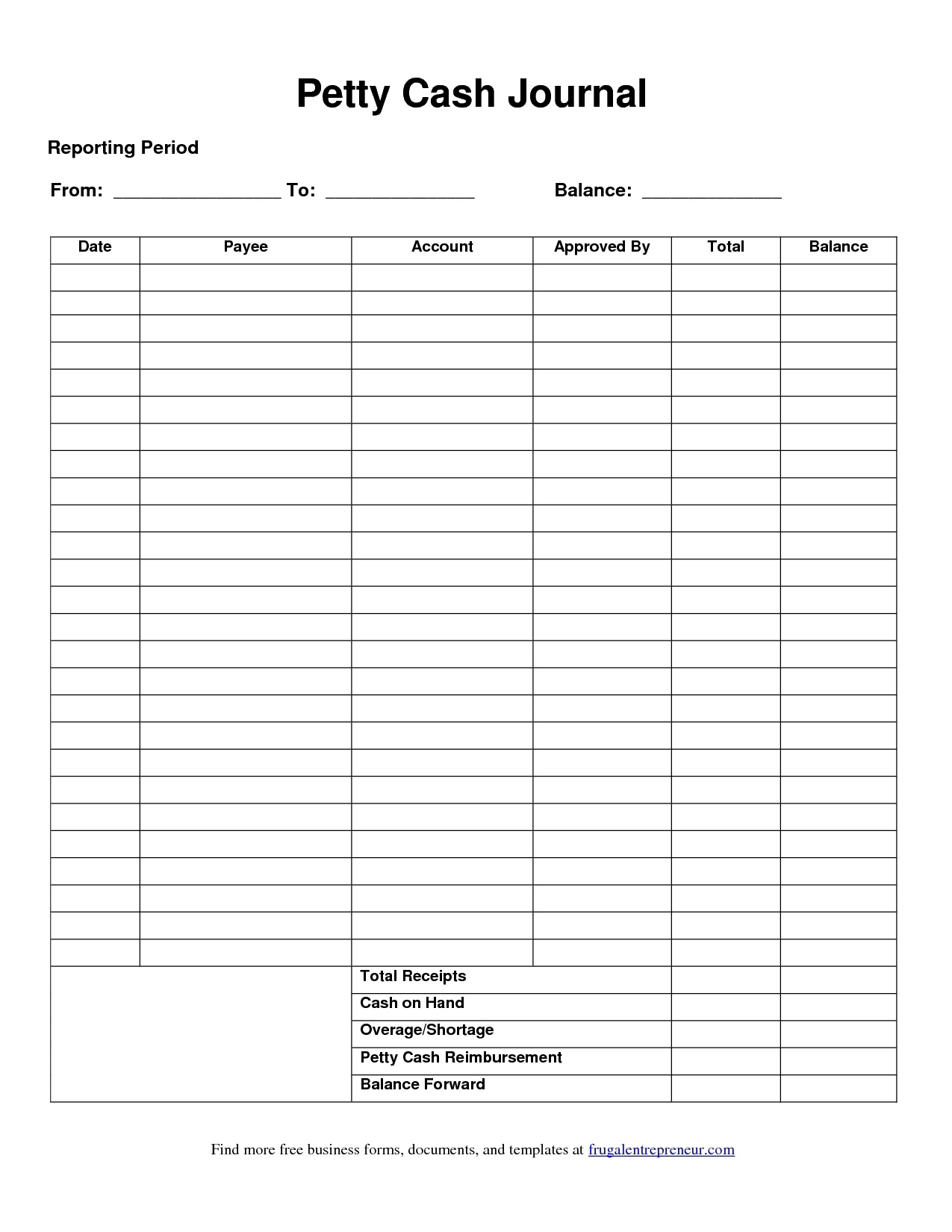 12 Petty Cash Log Template Examples Pdf Examples Free Printable 