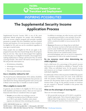 18 Printable Application For Supplemental Security Income Forms And 