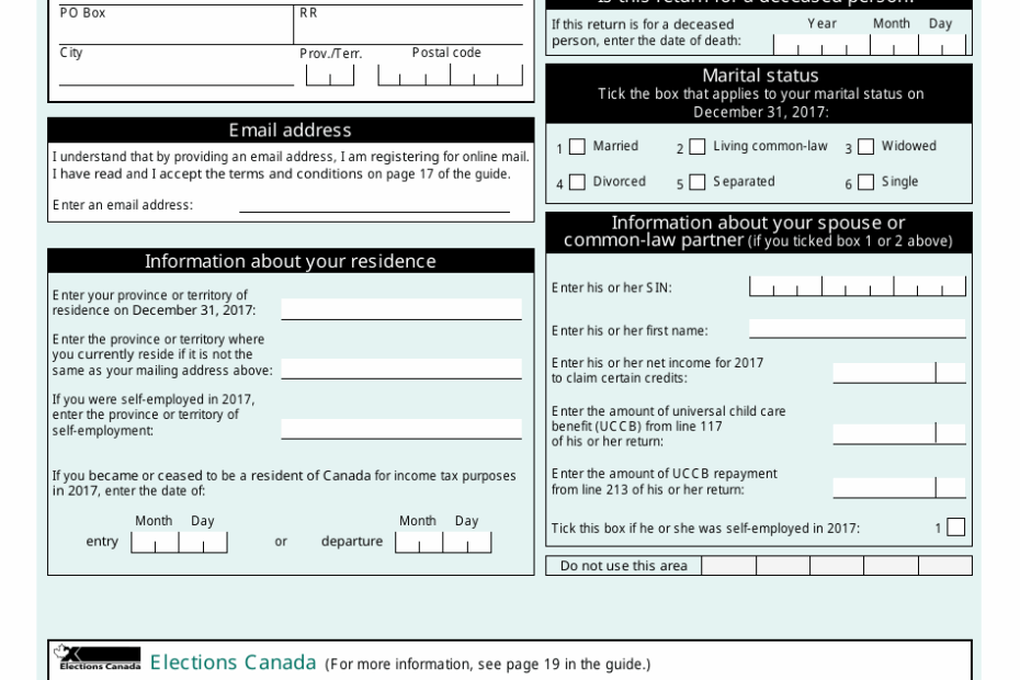2023 Income Tax Forms Canada Printable Forms Free Online