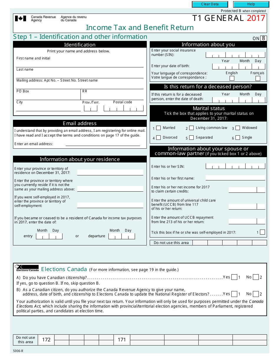 2023 Income Tax Forms Canada Printable Forms Free Online