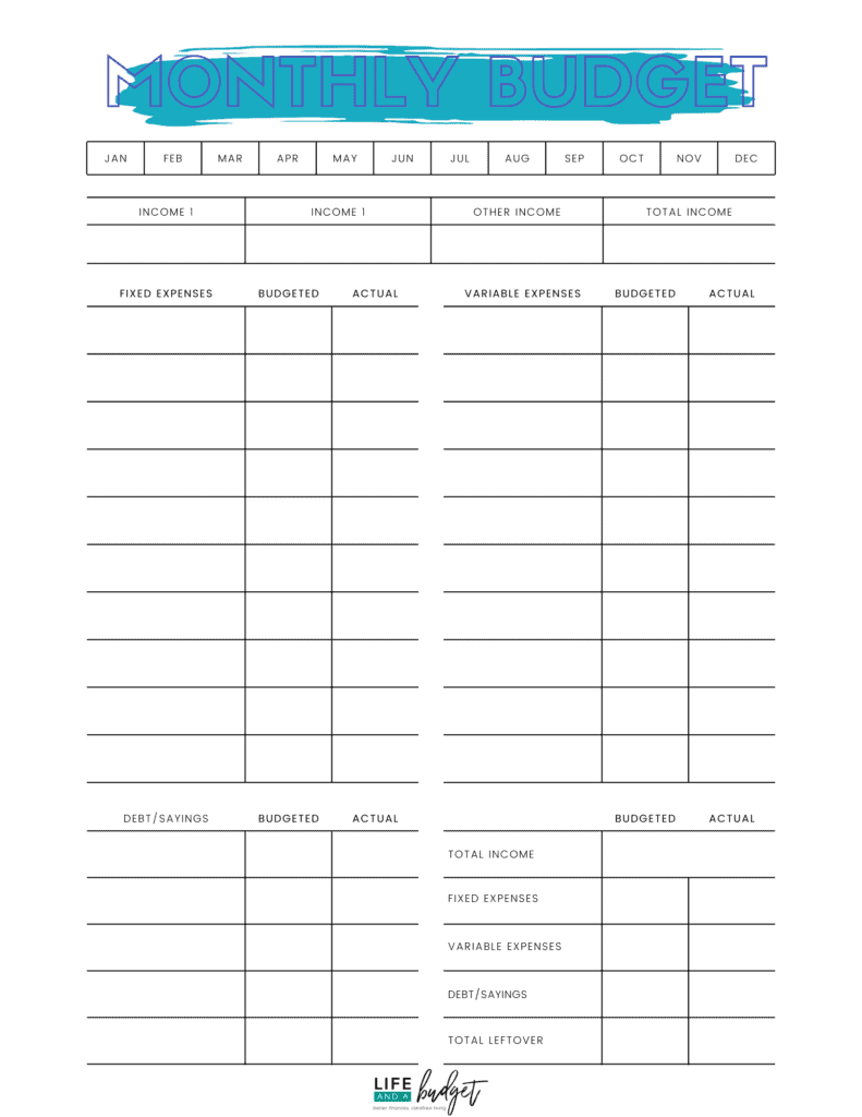 27 Free Printable Budget Templates To Use In 2024 Blank Weekly Budget 