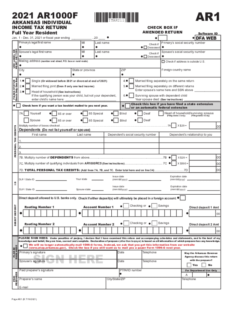 Arkansas State Tax Withholding Form 2023 Printable Forms Free Online