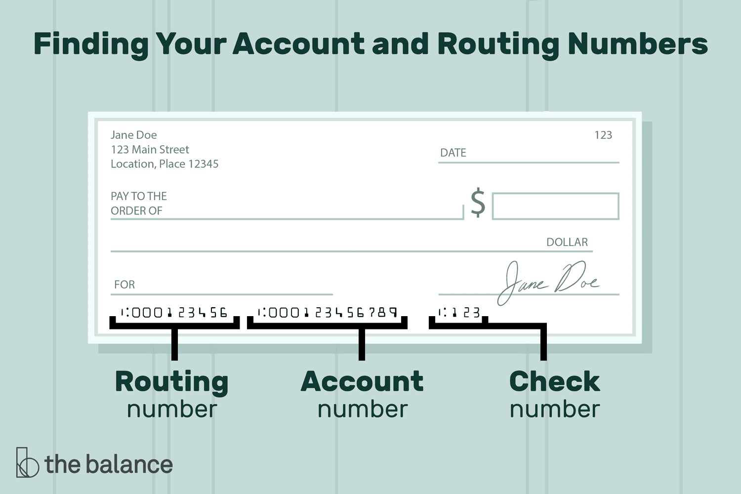Bank Account Number On Check