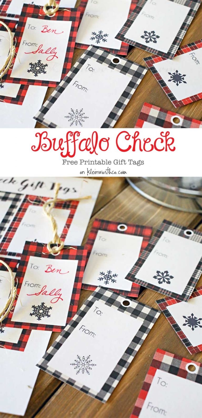 Buffalo Check Free Printable Gift Tags Yummi Haus