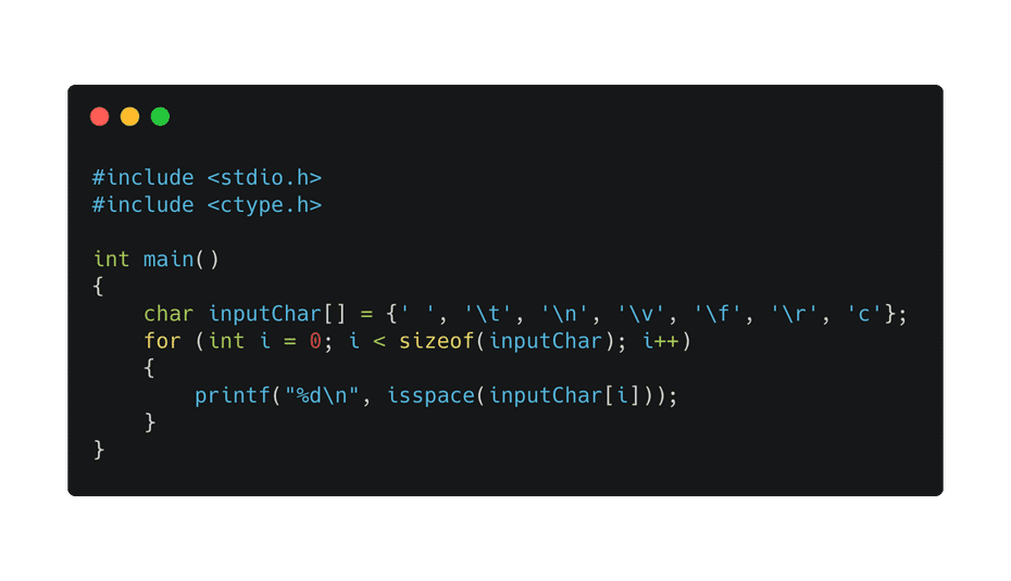 C Program To Check If A Character Is White space Or Not CodeVsColor