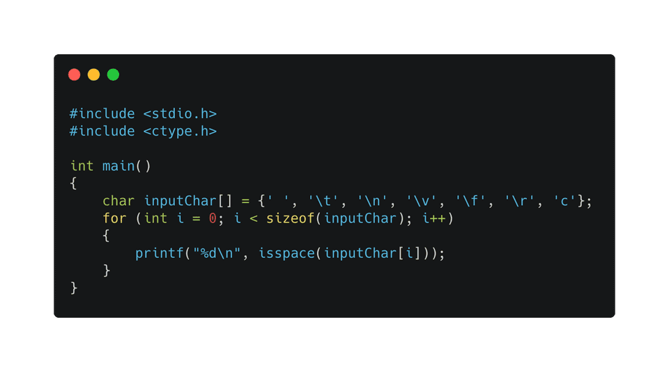 C Program To Check If A Character Is White space Or Not CodeVsColor