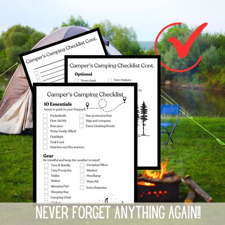 Camping Check List Scout 39 s Camping Check List Printable Camping 