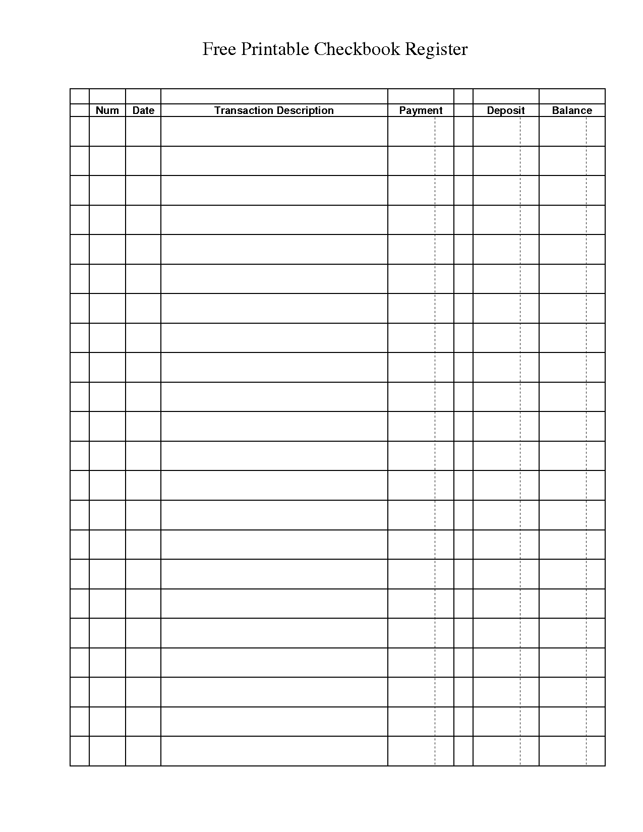 Check Transaction Register 10 Free PDF Printables Printablee