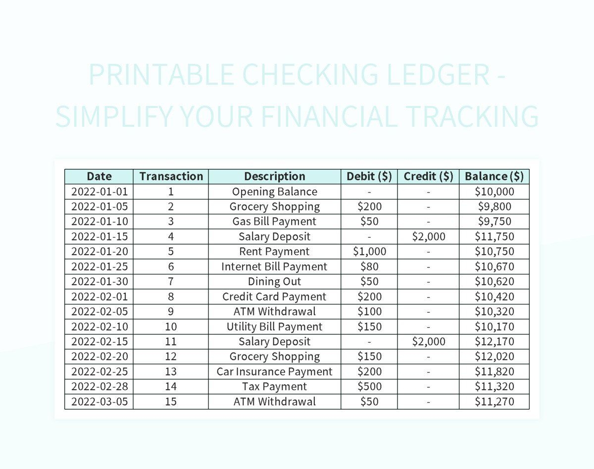 Checking Ledger Printable Vrogue co