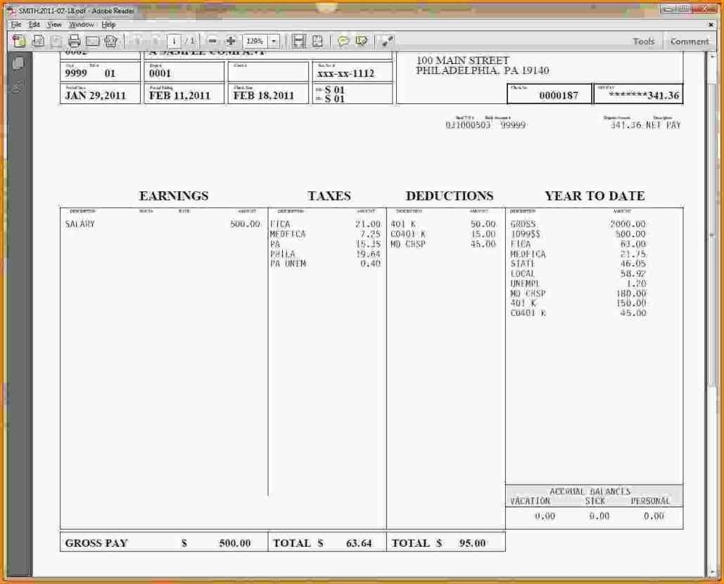 Download Pay Stub Template Word Either Or Both Of The Pay Stub Free 