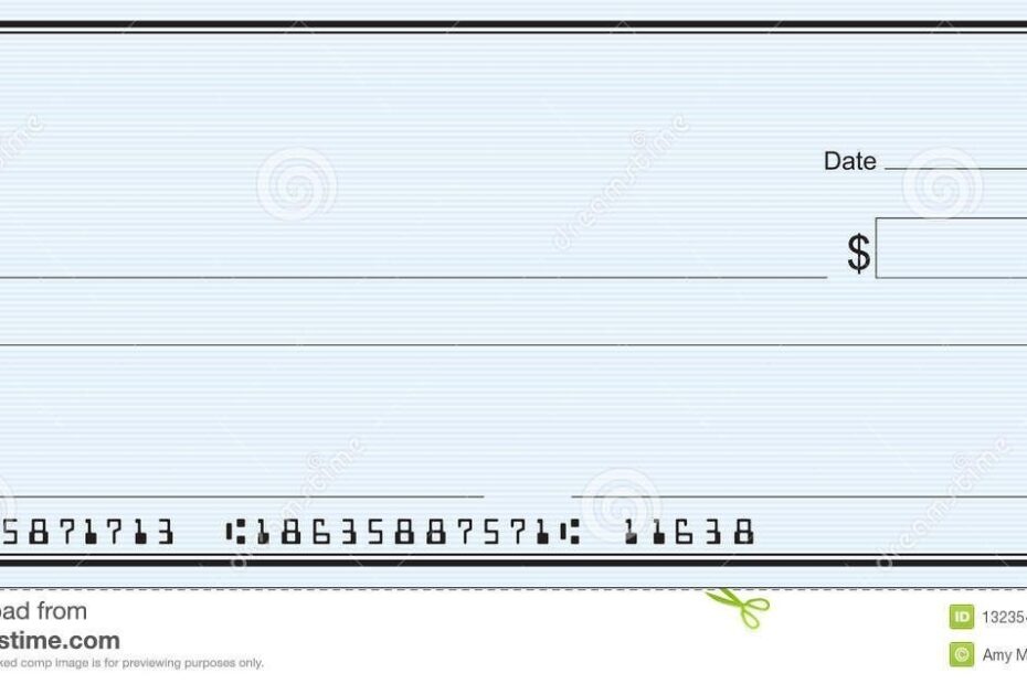 Downloadable Printable Fillable Blank Check Template Printables