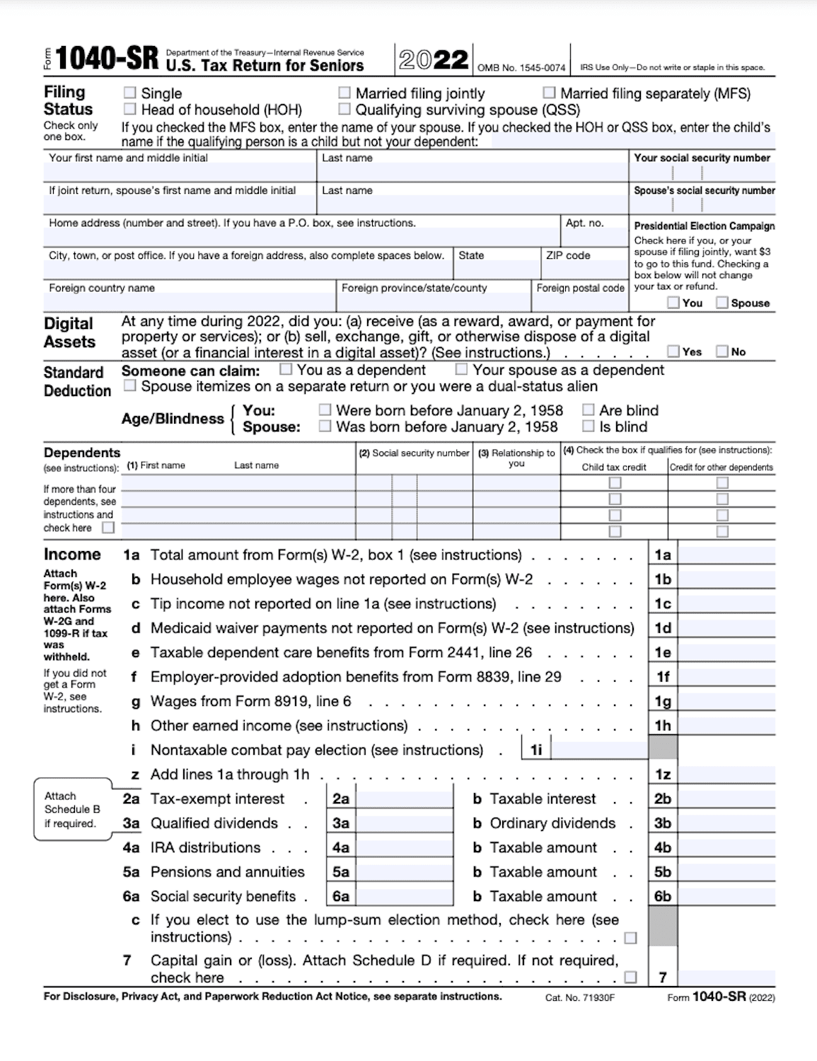 Form 1040 Individual Tax Return Definition Types And Use 49 OFF