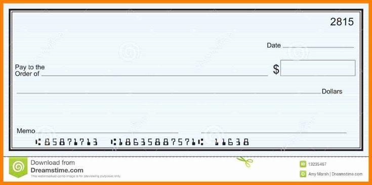 Free Blank Check Template