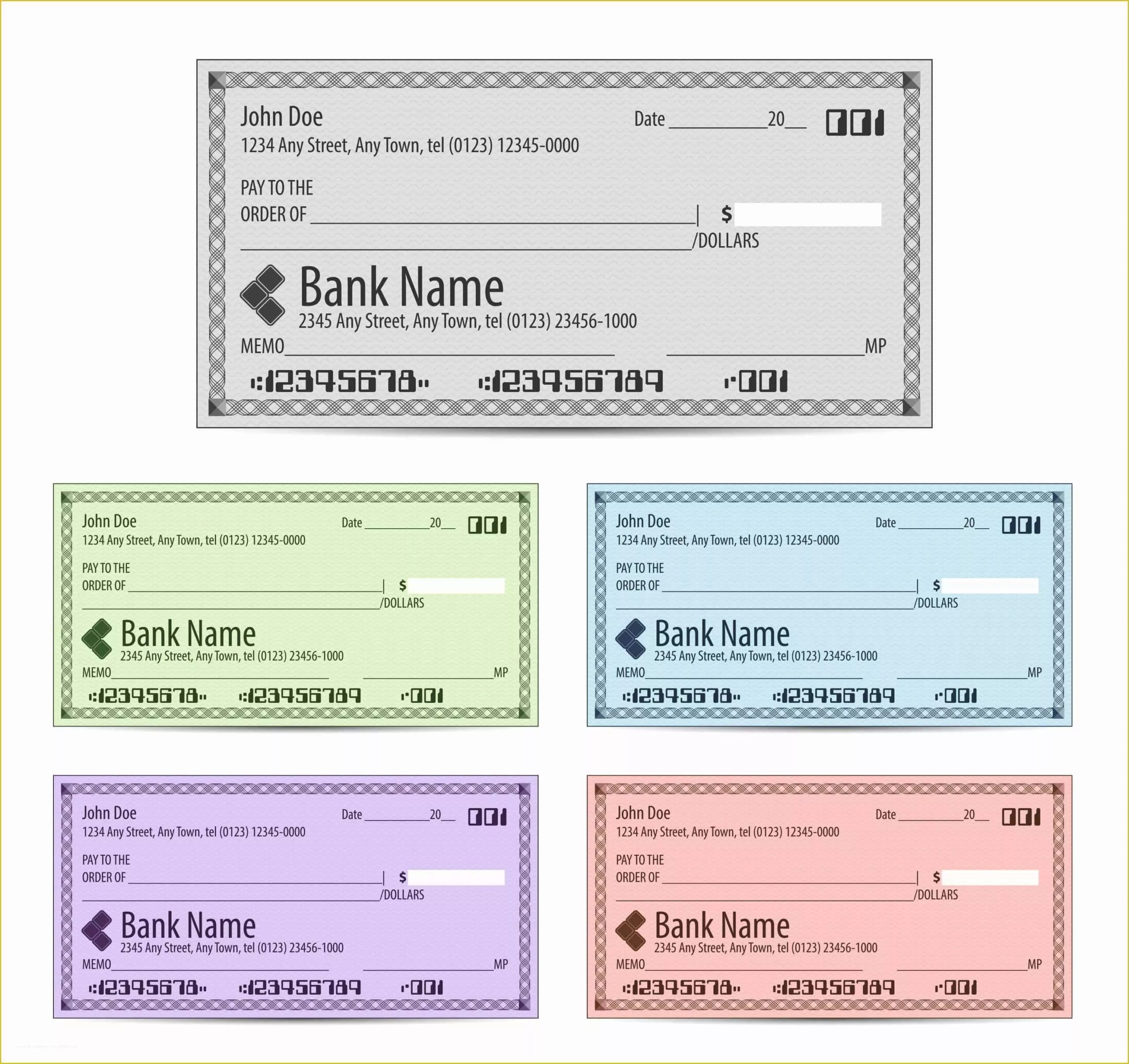 Free Check Template Of Big Check Giant Check Printing 