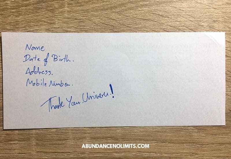 Free Printable Abundance Check PDF The Law Of Attraction