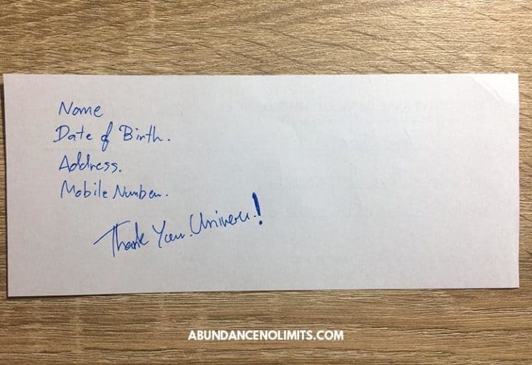 Free Printable Abundance Check PDF The Law Of Attraction