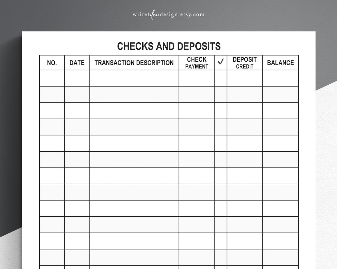 Free Printable Check Register Large Print Free Printables Hub