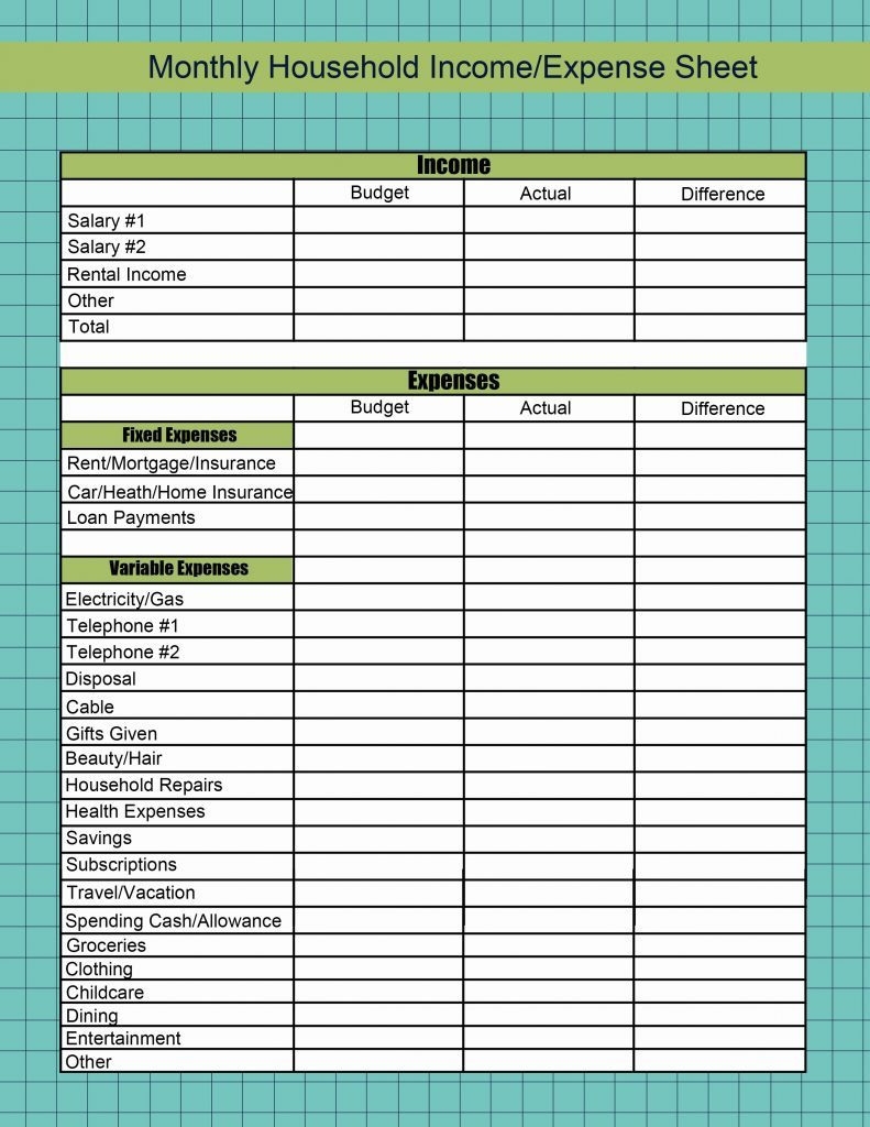 Free Printable Income And Expense Tracker Golfhall