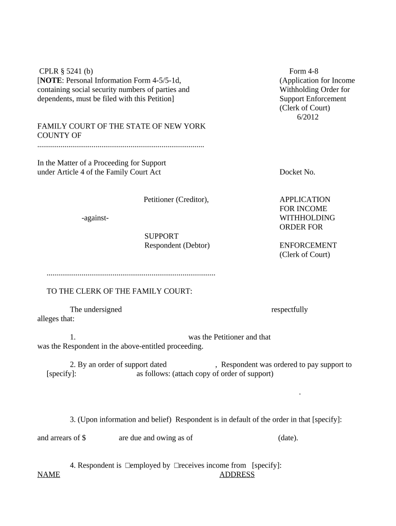 Free Printable Income Execution Form Printable Forms Free Online