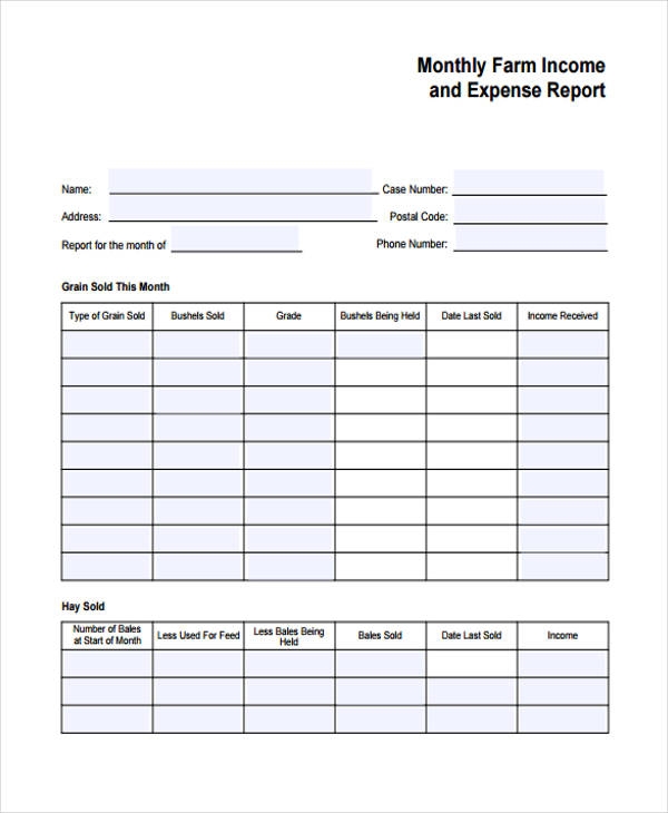 Free Printable Income Expense Forms Printable Forms Free Online