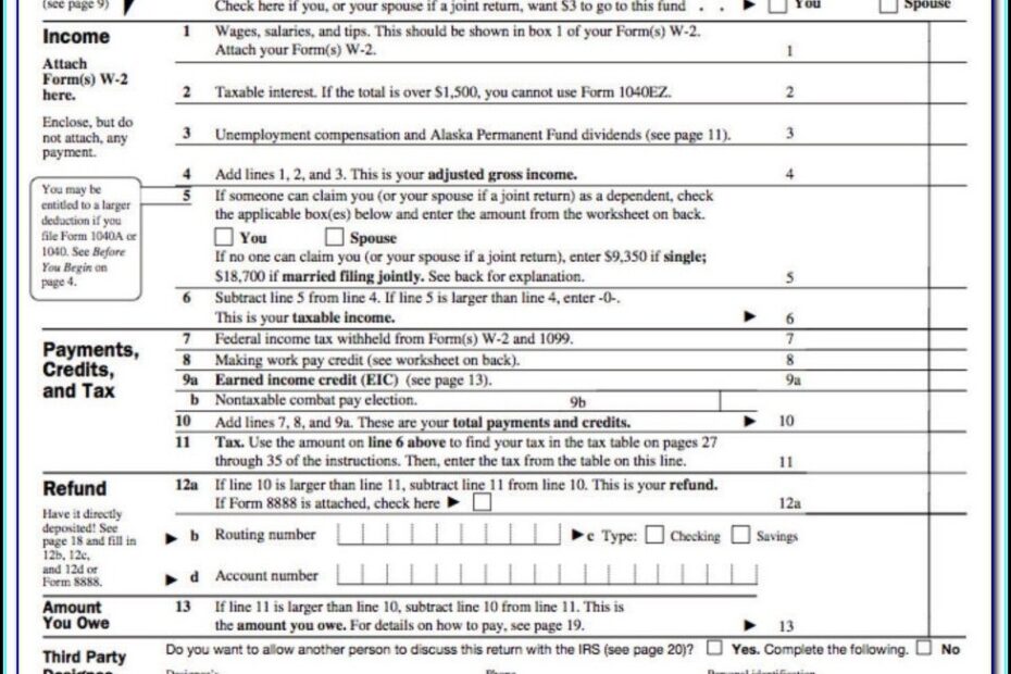 Free Printable Income Tax Forms Printable Forms Free Online