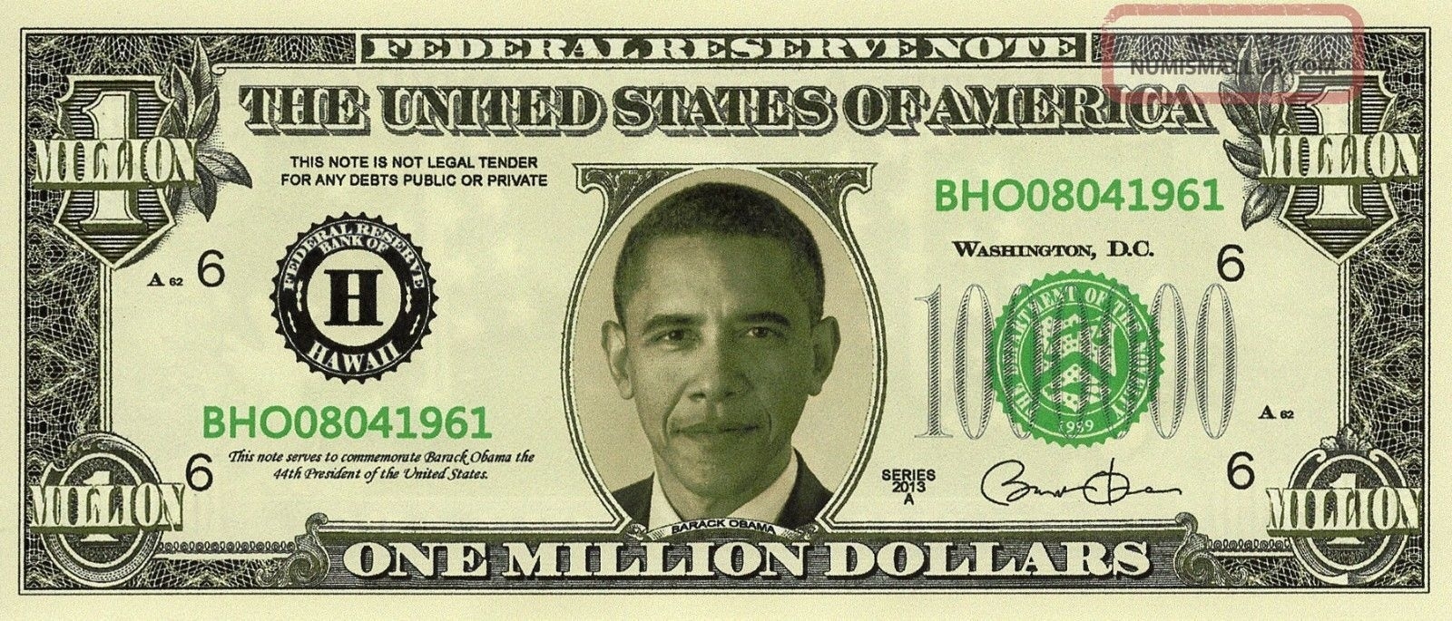 Free Printable Million Dollar Bill Rossy Printable