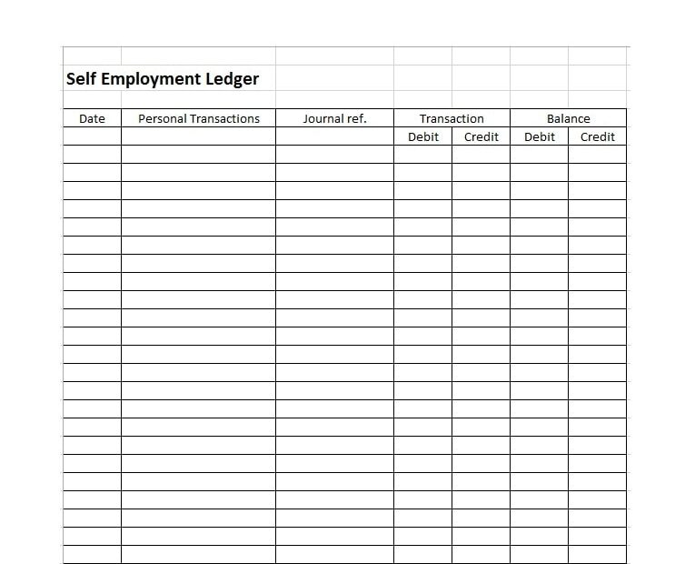 Free Printable Self Employment Ledger Printable Word Searches