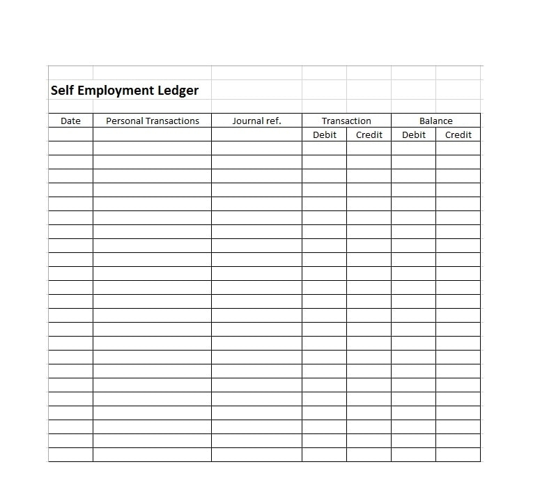 Free Printable Self Employment Ledger Printable Word Searches