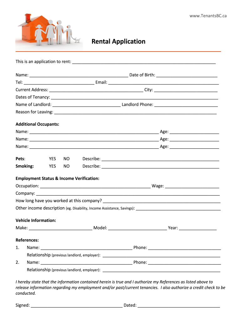 Free Printable Tenant Application Form Printable Form Vrogue co