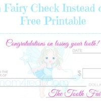 Free Printable Tooth Fairy Check Mom 4 Real