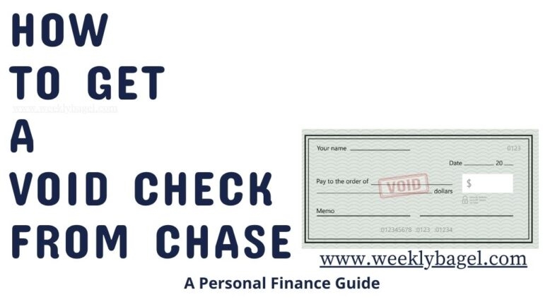 How To Get A Voided Check From Chase WeeklyBagel