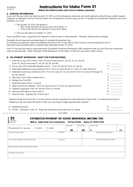Idaho Individual Income Tax Form Printable Printable Forms Free Online