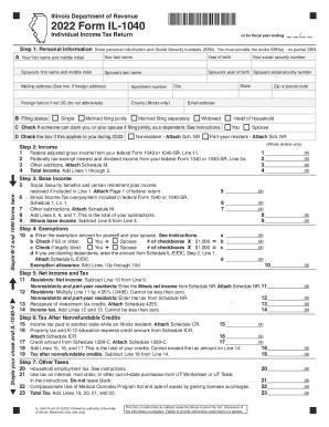 Illinois State Income Tax Form 2023 Printable Forms Free Online
