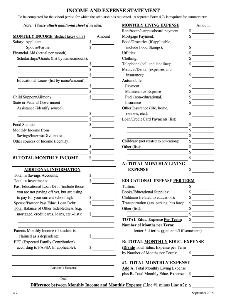 INCOME AND EXPENSE STATEMENT PEO Oregon Fill Out Sign Online DocHub