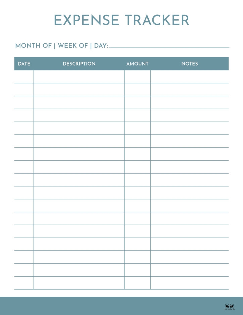 Income And Expense Tracker Printable Mensthailand