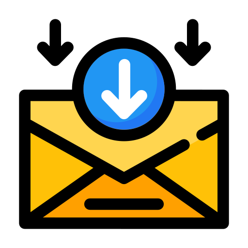 Incoming Mail Generic Outline Color Icon