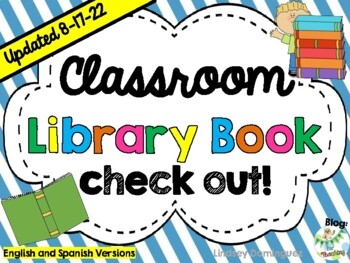 Library Book Check Out Log By Passion For Teaching TpT