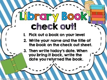 Library Book Check Out Log By Passion For Teaching TpT