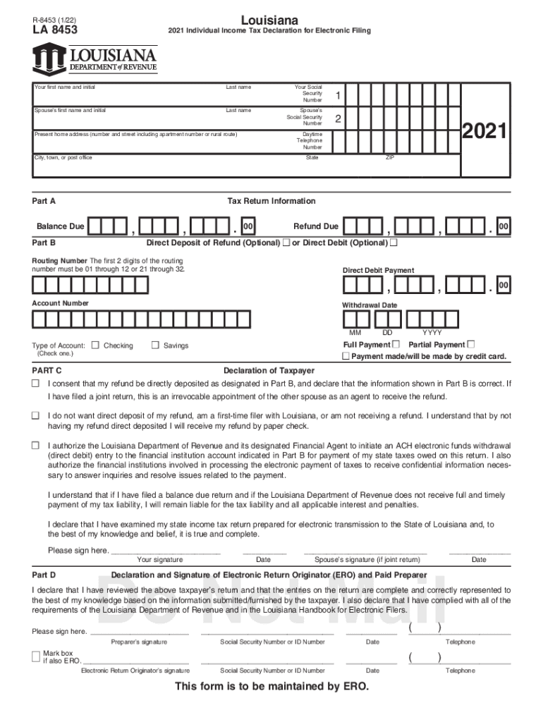 Louisiana State Tax Form 2023 Printable Forms Free Online