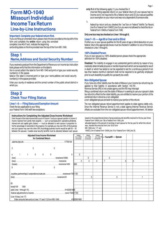 Missouri Tax Forms Printable Printable Forms Free Online
