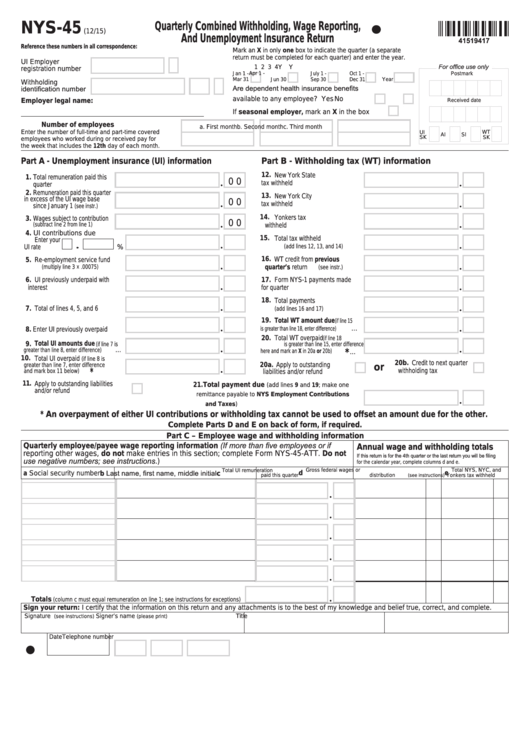 Ny Annual Wage Reporting Form ReportForm
