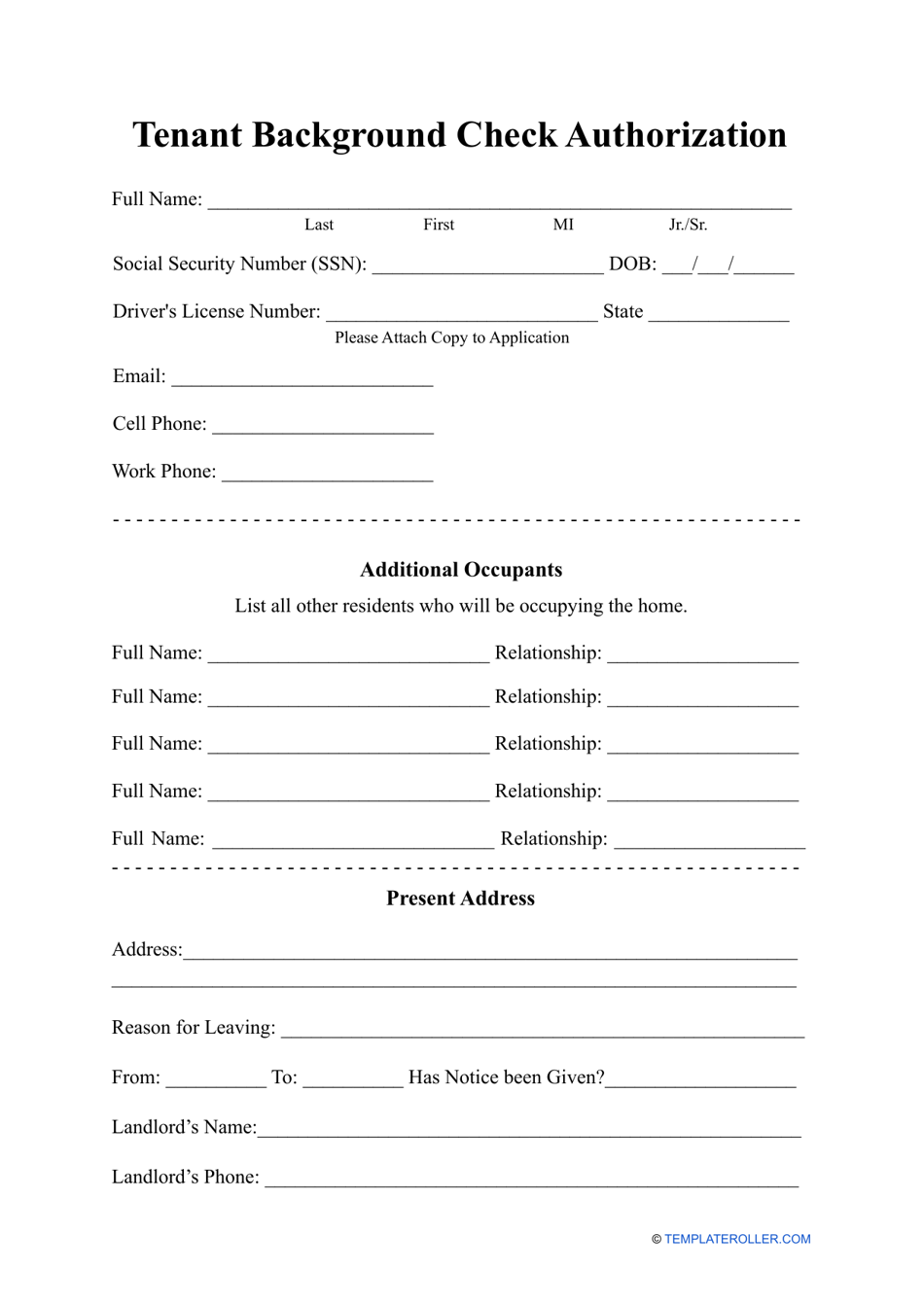 Printable Background Check Form Utah Printable Forms Free Online