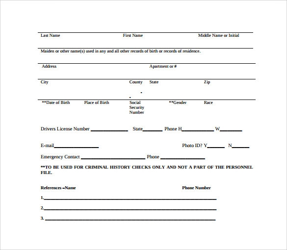 Printable Background Check Form Utah Printable Forms Free Online