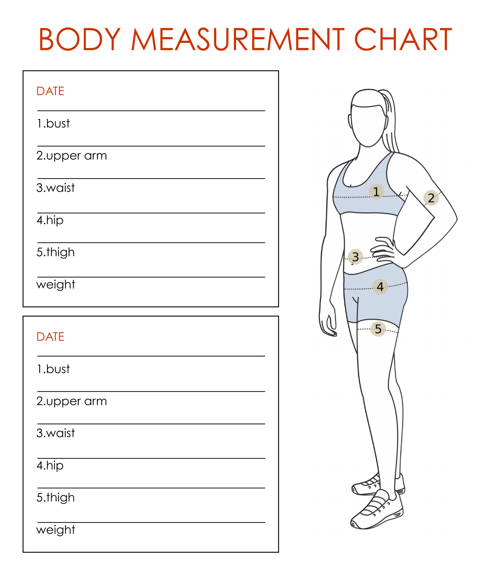 Printable Blank Body Chart