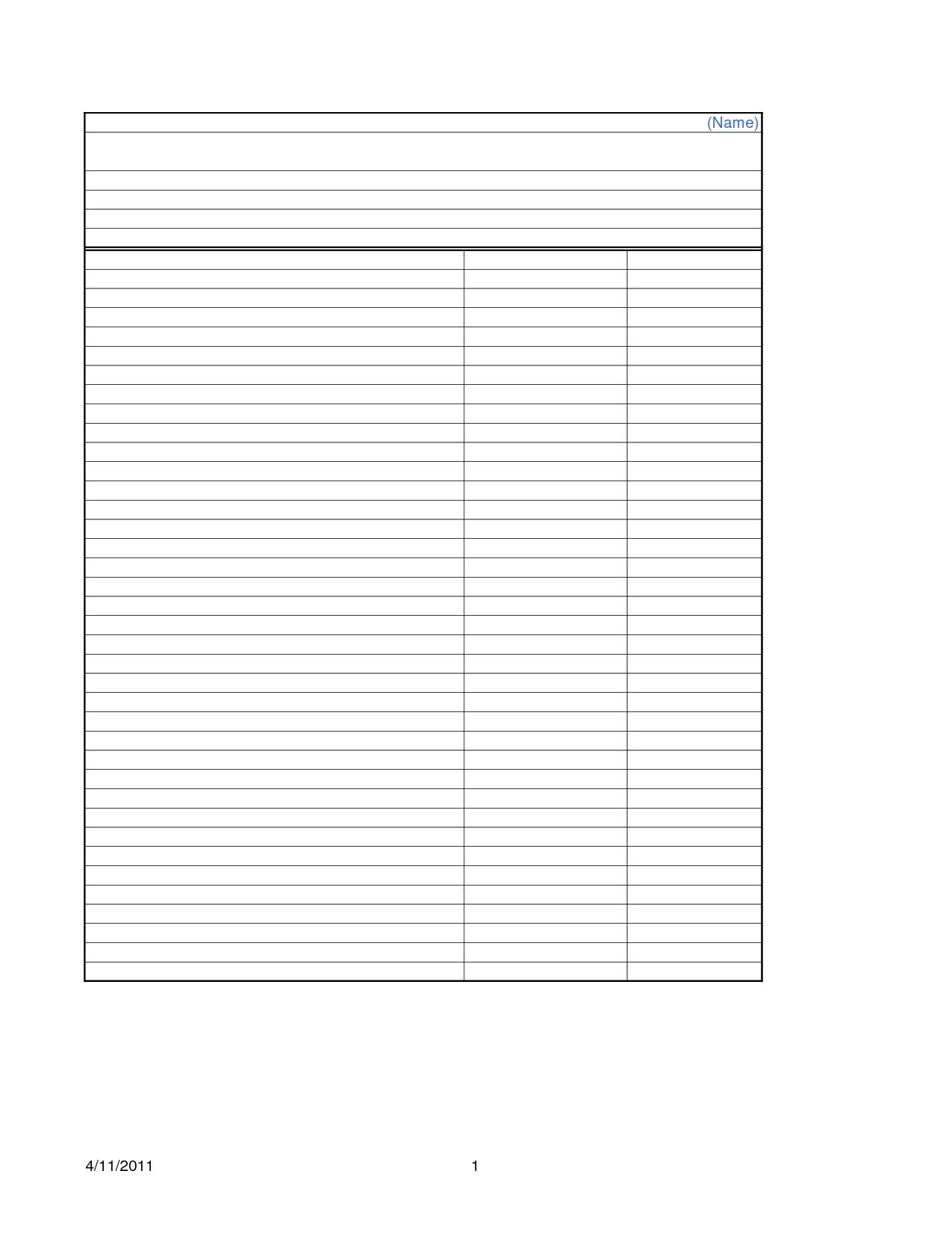 Printable Blank Income Statement Template Printable Templates