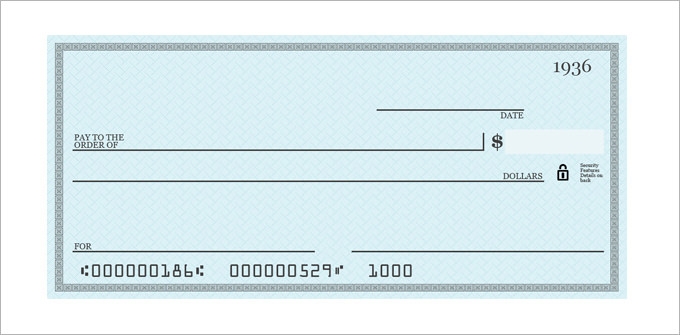 Printable Check Paper