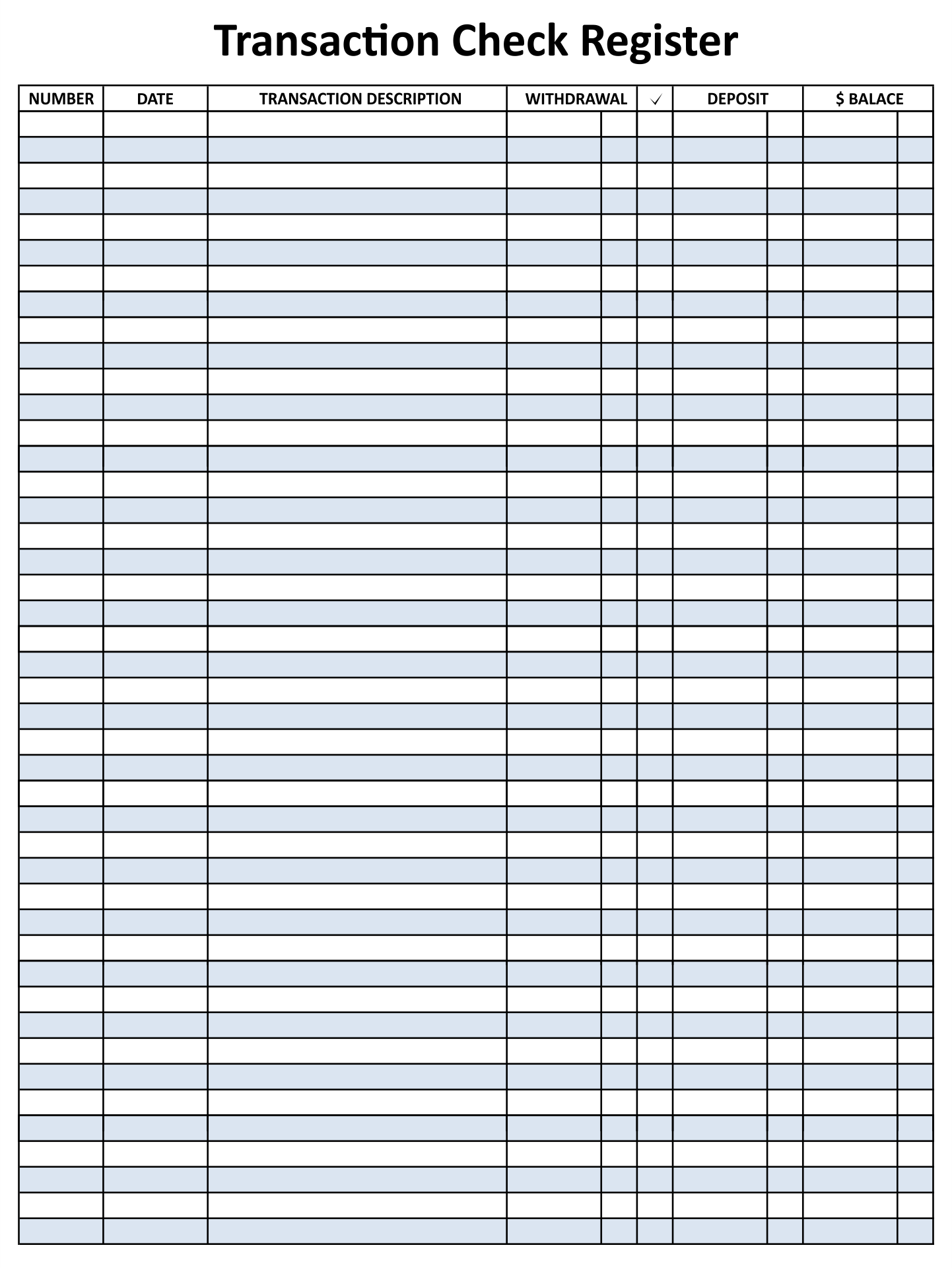 Printable Checkbook Register Checkbook Size Selectmens