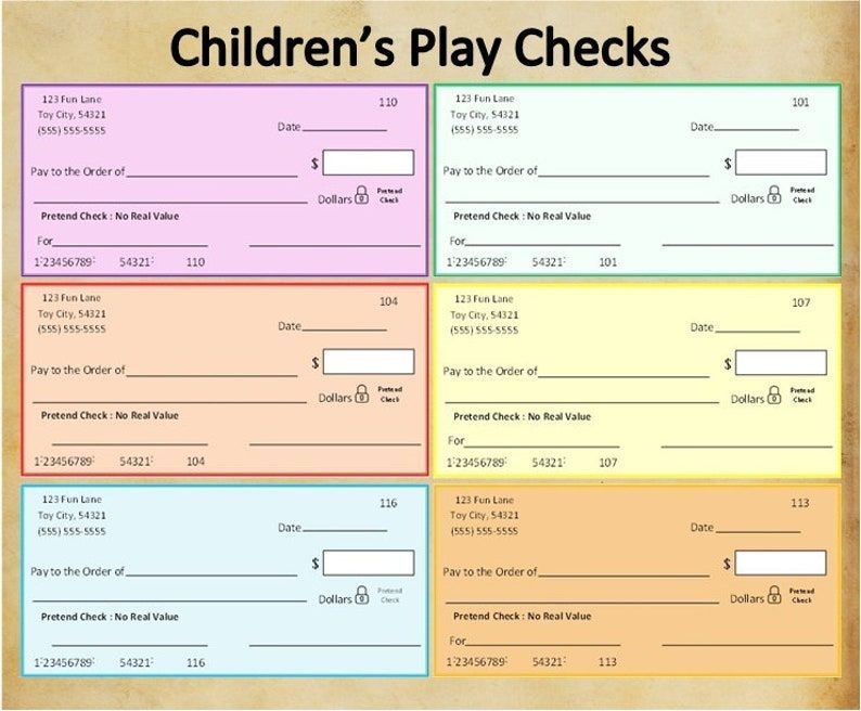 Printable Children 39 s Play Checkspretend Play Checkstoy Etsy Teaching Printable Children 39 s Play Checkspretend Play Checkstoy Etsy Teaching