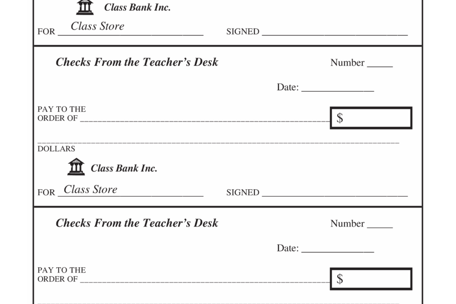 Printable Fillable Blank Check Template Printable Templates