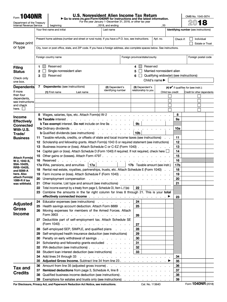 Printable Form Forv2018 Fed Tax Filing Printable Forms Free Online